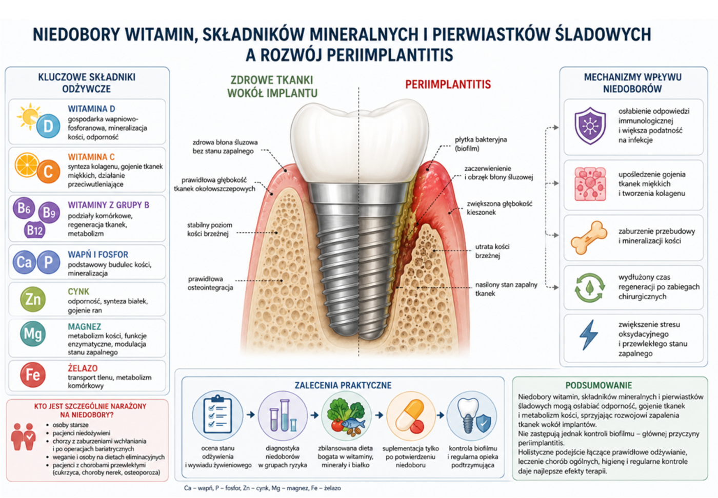 Nutrient deficiencies and peri-implantitis