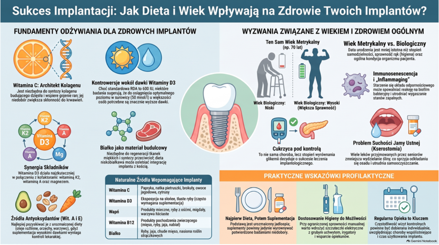 How diet and age affect implant health