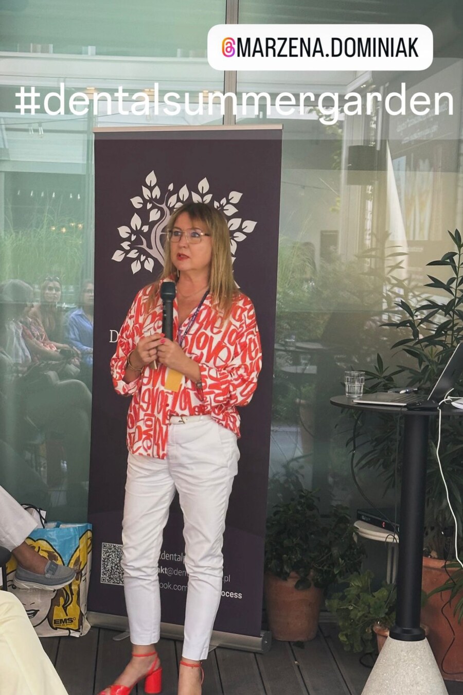 Prof. Marzena Dominiak speaking at Dental Summer Garden 2026